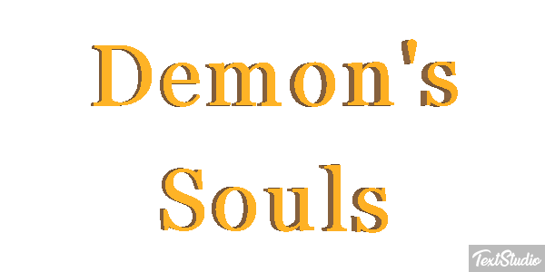 Demon's Souls Efecto de texto