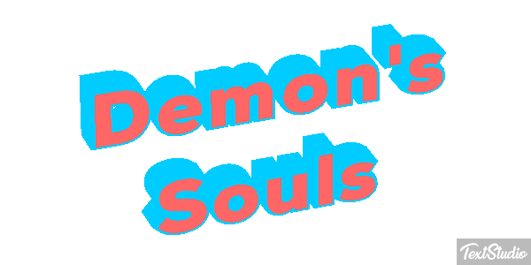 Demon's Souls Efecto de texto