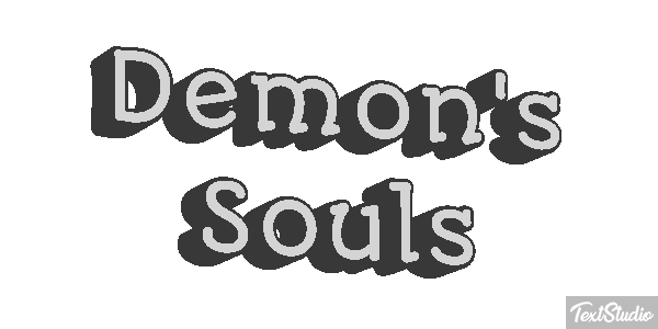 Demon's Souls Efecto de texto