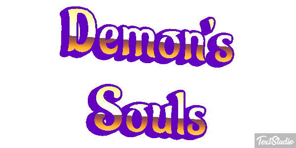 Demon's Souls Efecto de texto