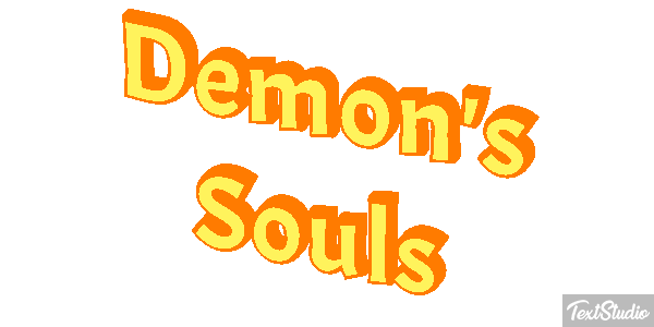 Demon's Souls Efecto de texto