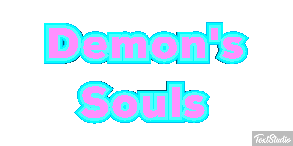 Demon's Souls Efecto de texto
