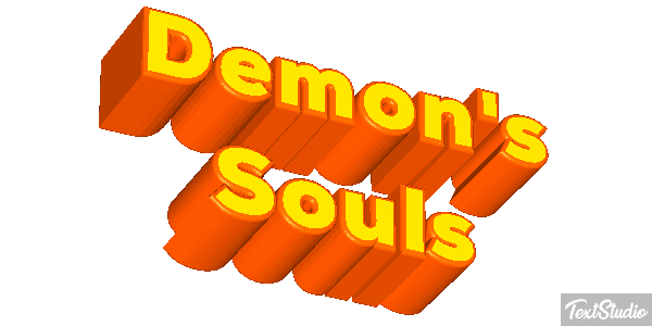 Demon's Souls Efecto de texto