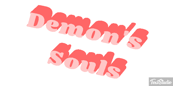 Demon's Souls Efecto de texto