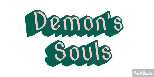 Demon's Souls Efecto de texto