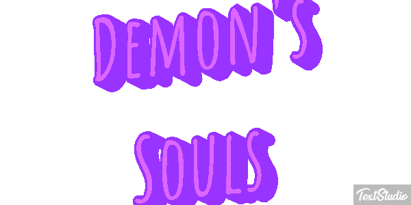 Demon's Souls Efecto de texto