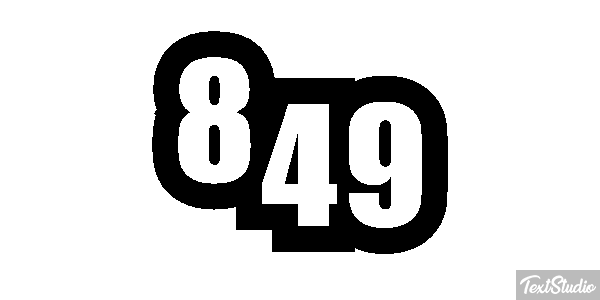 849 Efecto de texto