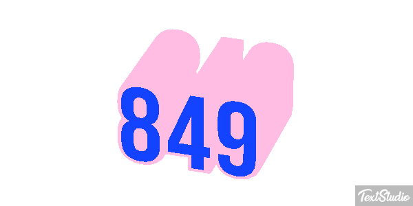 849 Efecto de texto