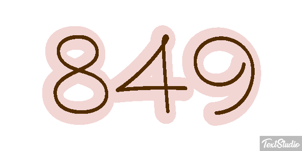 849 Efecto de texto