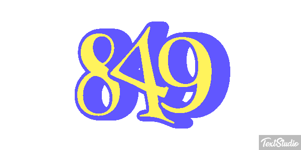 849 Efecto de texto
