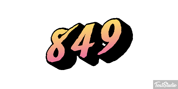 849 Efecto de texto