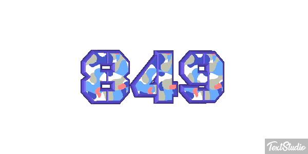 849 Efecto de texto