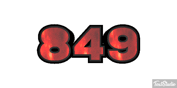 849 Efecto de texto