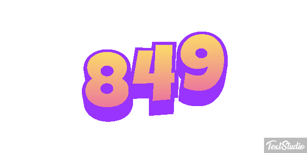 849 Efecto de texto
