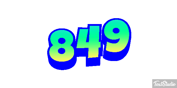 849 Efecto de texto