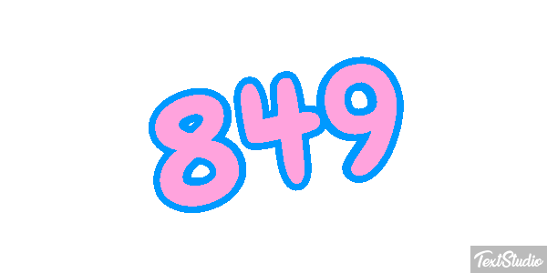 849 Efecto de texto