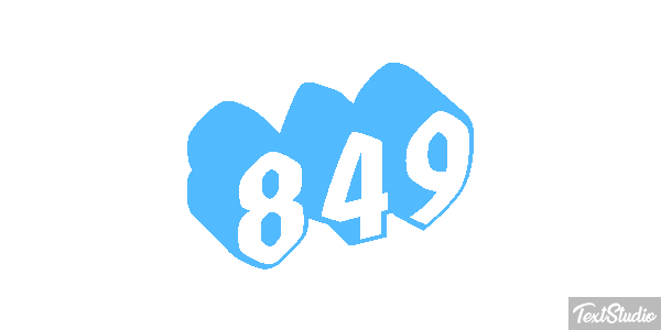 849 Efecto de texto