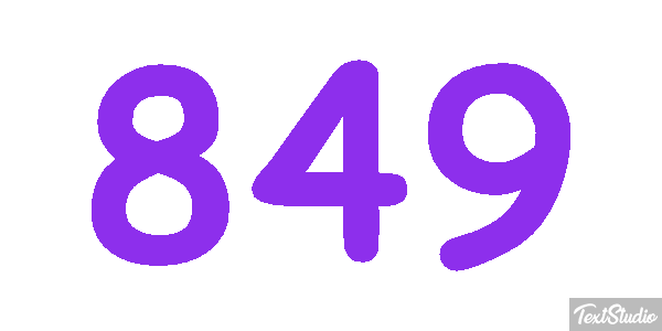 849 Efecto de texto