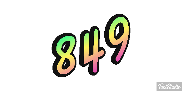 849 Efecto de texto