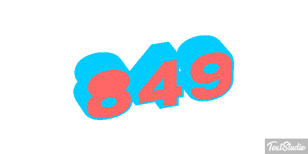 849 Efecto de texto