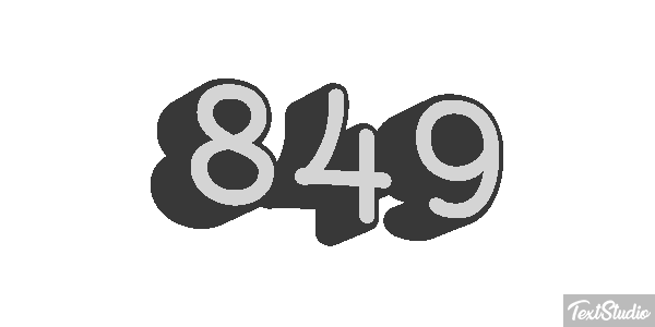 849 Efecto de texto