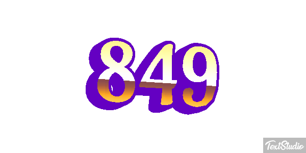 849 Efecto de texto