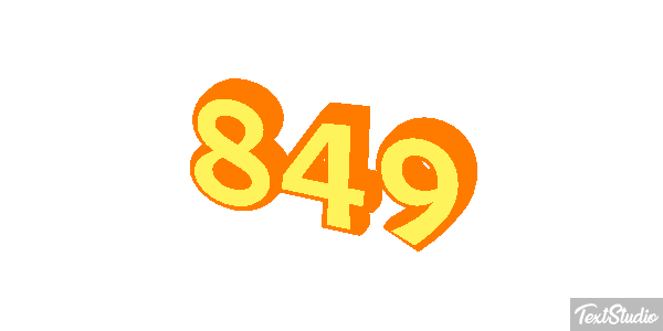 849 Efecto de texto