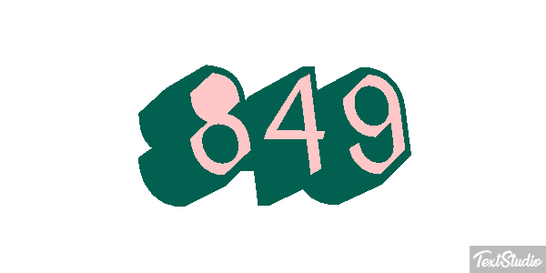 849 Efecto de texto