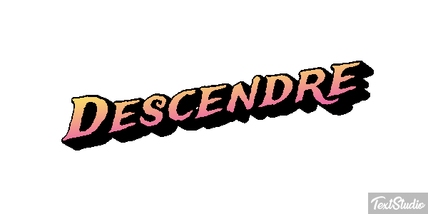 Descendre Effet de texte