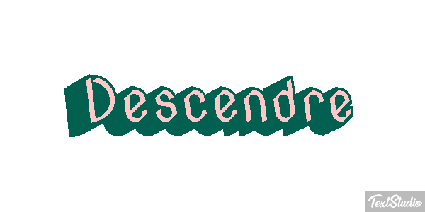Descendre Effet de texte