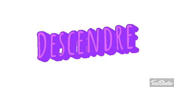Descendre Effet de texte