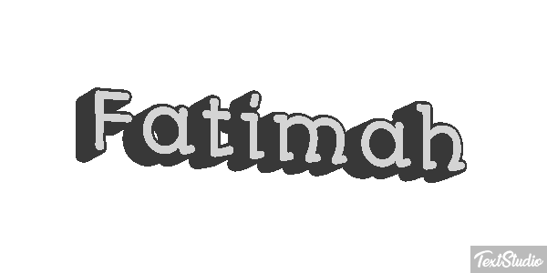 Fatimah テキスト効果