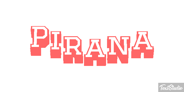 Piraña Efekt tekstowy
