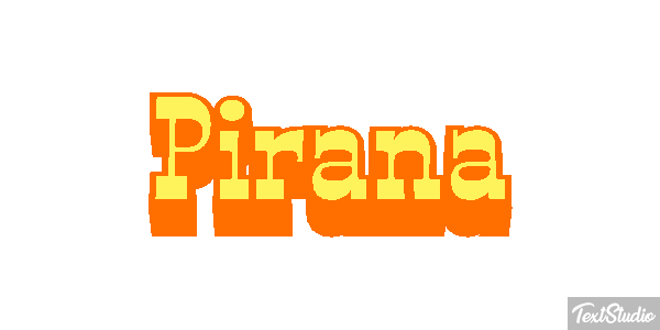 Piraña Efekt tekstowy