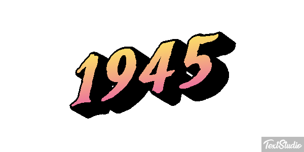 1945 Texteffekt