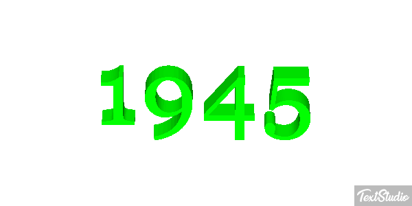 1945 Texteffekt
