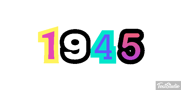 1945 Texteffekt