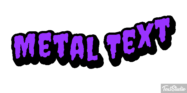 Metal Text Efeito do texto