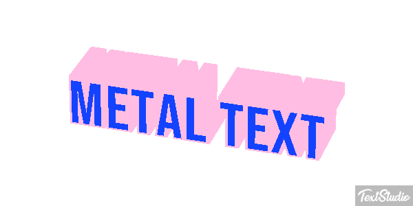 Metal Text Efeito do texto
