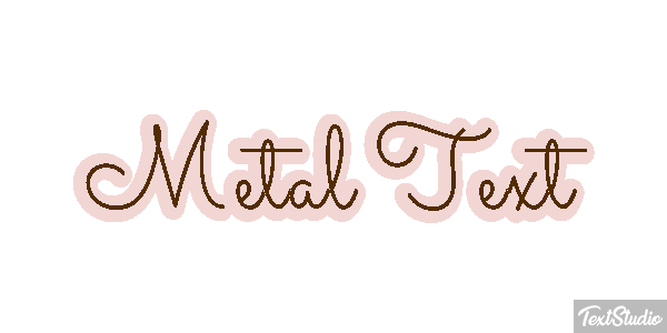 Metal Text Efeito do texto