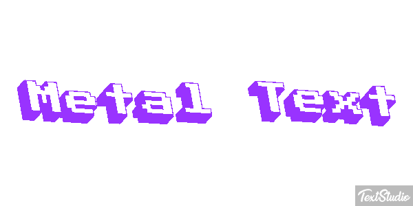 Metal Text Efeito do texto