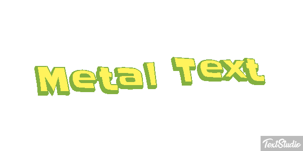 Metal Text Efeito do texto