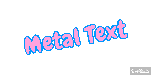 Metal Text Efeito do texto