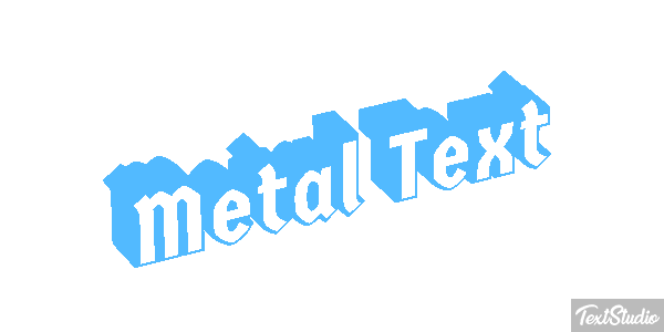 Metal Text Efeito do texto