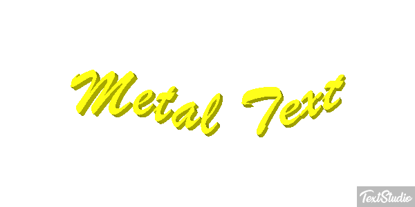Metal Text Efeito do texto