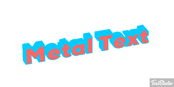 Metal Text Efeito do texto