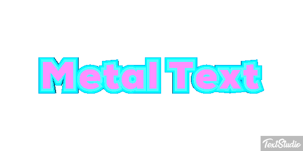 Metal Text Efeito do texto