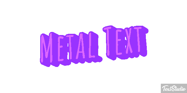 Metal Text Efeito do texto
