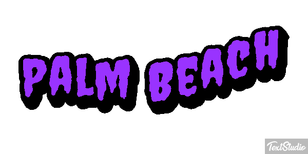 Palm Beach Efecto de texto
