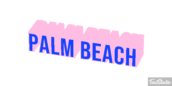 Palm Beach Efecto de texto